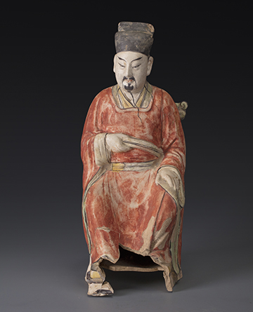 金代五彩瓷人